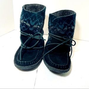 Yuketen Moccasin Wool Ankle Boots